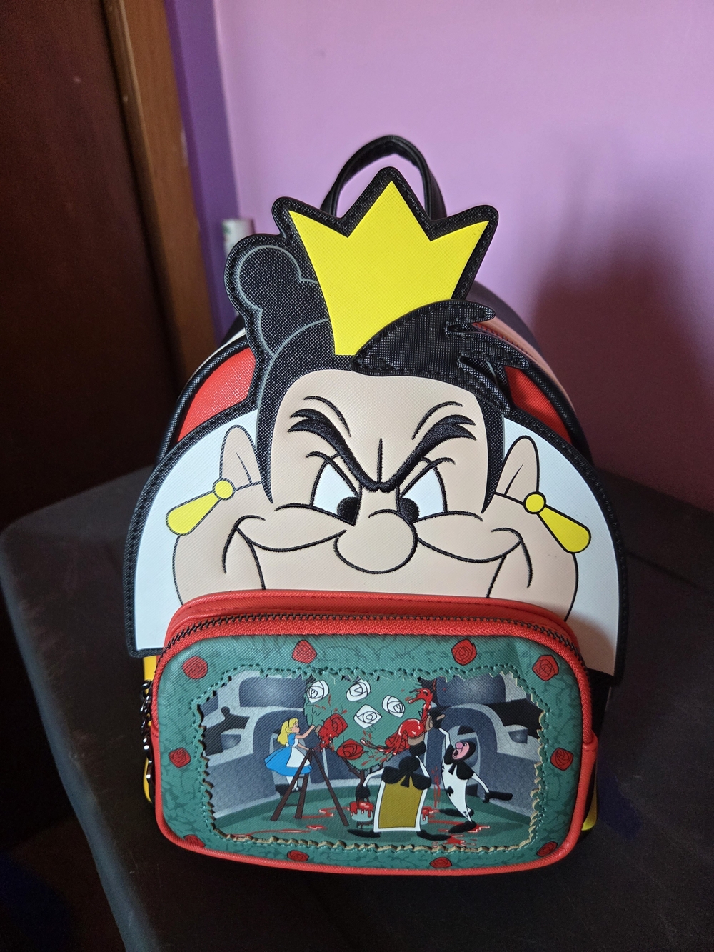 Loungefly Evil Queen Of Hearts Character Mini Backpack